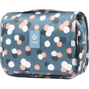 Hanging toiletry bag waterproof travel makeup organizer cosmetic pouch with hook